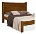 Cama Casal 100% Madeira Maciça Lara Castanho - Imagem 1