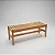 Banco De Jardim Em Madeira / Verniz Brilho 1,30 Metros - Imagem 2