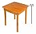 Mesa Rústica 70x70 Cm Quadrada Madeira Queima Estoque - Imagem 1