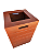 Lixeira Para Shopping - Lixeira Para Banco Madeira Eucalipto - Imagem 1