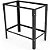 SUPORTE CHAPA PROGAS PR1600G 160M PRETO - Imagem 1