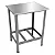 MESA TOTAL INOX 070X70CM SPOLU 9470 INOX - Imagem 1