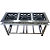FOGAO 03 BOCAS CEFAZ CFZG155 40X40 INOX - Imagem 1