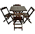 CONJUNTO MESA 70X70 MADESIL 04 CADEIRAS - Imagem 1