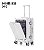 高级登机箱 Mala de Viagem Premium Quadrada C/ Abertura Frontal Estrutura em Alumínio Material PC Cadeado - Imagem 2