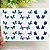 Adesivos de unhas borboletas azuis e verdes 40-040 - Imagem 1