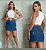 Mini Saia Jeans Lavagem Escura - Imagem 1