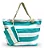 Bolsa de Praia Turquesa/Branco - Imagem 2