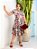 Vestido Midi Gode Estampado em Malha Fluit- Acompanha Cinto com Fivela de Metal - Imagem 1