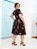 Vestido Midi Gode Estampado em Malha Fluit- Acompanha Cinto com Fivela de Metal - Imagem 2