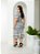 Vestido Moletinho Premium Listrado com Bolsos e Amarração na Cintura - Imagem 3