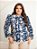 Camisa Feminina Floral Manga Longa/Bufante Gola Laço - Imagem 1