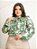 Camisa Feminina Floral Manga Longa/Bufante Gola Laço - Imagem 5
