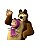 Estampa Digital DTF PuppyArt Masha e o Urso 2 - Imagem 1