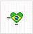 APLIQUE COPA Bandeira Coração - Imagem 2