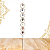 Móbile de Pedras dos 7 Chakras 70cm - Dourado - Imagem 2