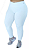 Calça Legging Plus Size Branca Forrada/ Flanelada Feminina Grossa - Imagem 2