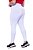 Calça Legging Plus Size Branca Forrada/ Flanelada Feminina Grossa - Imagem 2