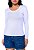Blusa Feminina Gola V Manga Longa Visco Lycra - Imagem 6