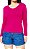 Blusa Feminina Gola V Manga Longa Visco Lycra - Imagem 1