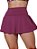 Short Saia em Poliamida Lisa Feminino Academia  Esporte Fitness - Imagem 4