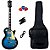 Kit Guitarra Les Paul Strinberg LPS230 Blue Burs - Imagem 1