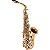 Saxofone Alto Mib Eagle SA500 LN Laqueado Niquelado C/ Estojo - Imagem 1