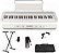 Kit Teclado Casio Casiotone CT-S1 61 teclas Bluetooth Branco - Imagem 1