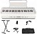 Kit Teclado Casio Casiotone CT-S1 61 teclas Bluetooth Branco - Imagem 1