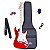 Kit Guitarra Michael Strato Com Efeitos GMS250 Metallic Red - Imagem 1