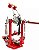Pedal Duplo X-Pro Action Colors Vermelho Para Bumbo Bateria - Imagem 4