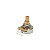 Potenciometro Custom Sound A500K Center Click Log 17mm CPT CC A500 LG - Imagem 1
