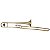 Trombone De Vara Michael WTBM35 Bb Laqueado Dourado Com Bocal E Case - Imagem 2