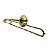 Trombone De Vara Michael WTBM35 Bb Laqueado Dourado Com Bocal E Case - Imagem 1