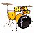 Bateria Acustica Onix Smart By Nagano Bumbo 22 Completa Big Yellow - Imagem 3