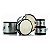 Bateria Infantil Nagano One Silver Prata Bumbo 16 Completa - Imagem 3