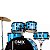 Bateria Acustica Onix Skinny By Nagano 20" Baby blue - Imagem 2