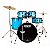 Bateria Acustica Onix Skinny By Nagano 20" Baby blue - Imagem 1