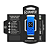 Abafador De Cordas Damper Dhmd03 Medium Couro Holografico Azul - Imagem 1