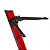 Estante Suporte Teclado Stay Compact  Vermelho C/ Capa - Imagem 2