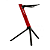 Estante Suporte Teclado Stay Compact  Vermelho C/ Capa - Imagem 1