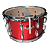 Caixa Bateria PHX 8X14 10 Afinações Canoa Dupla Vermelho - Imagem 3