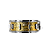 Caixa Torelli Pinguim Real 14x5,5 Em Latão Martelado Dourado - Imagem 1