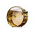 Caixa Torelli Pinguim Real 14x5,5 Em Latão Martelado Dourado - Imagem 3
