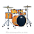 Bateria Acústica D One Rocket DR20 OSS Orange Sparkle Satin - Imagem 1