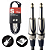 Cabo Stagg Deluxe Coil P10/P10 Reto/Reto 3Mts SGCC3DL Preto - Imagem 1