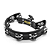 Pandeirola Torelli Meia Lua Com Clamp Preta TP-323 PR - Imagem 1