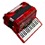 Acordeon Todeschini 80 Baixos 37 Teclas YW870 Vermelho C/Bag - Imagem 2