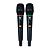 Microfone Kadosh Sem Fio Duplo De Mão K 422M Preto - Imagem 3