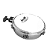 Tamborim Torelli C/ Clamp Pele Leitosa Cromado TT-409 - Imagem 1